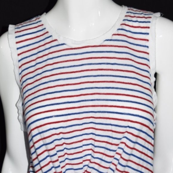 BP. Sleeveless Striped Twist Hem Top Size Medium - Picture 4 of 8